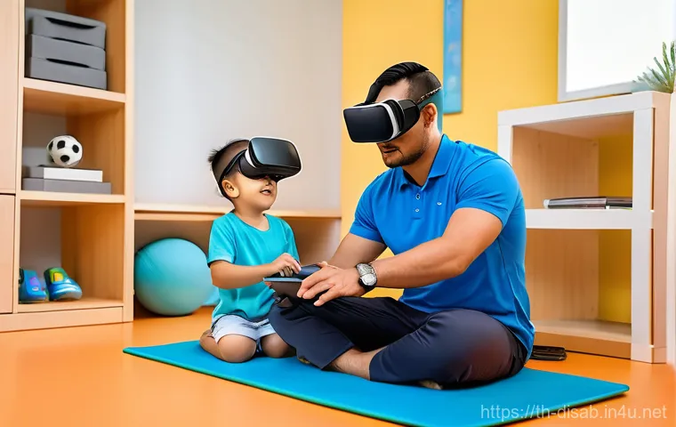 장애인재활상담사 교육 콘텐츠 - **Prompt:** A compassionate Thai female physiotherapist, in her late 20s, wearing clean, professiona...